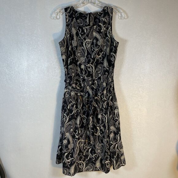 Talbots Petite sz 12P  Black White Silk Blend Dress - Picture 1 of 10